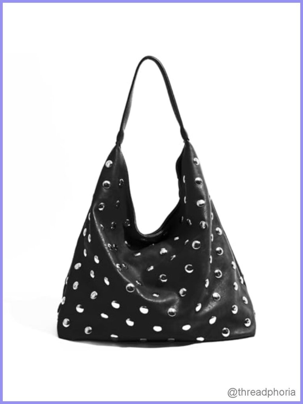 Women Studded Purse Soft Vegan Leather Studded Tote Bag